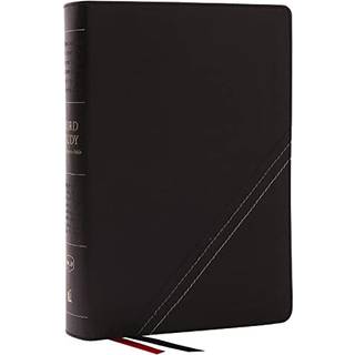 NKJV, Word Study Reference Bible, Bonded Leather, Black, Red Letter, Comfort Print