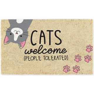 DII Pet Print Collection Natural Coir Doormat 17x29 Cats Velkommen