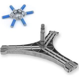 Opgraderet DC97-15491A Vaskemaskine Flangeakselmontering af AMI-dele kompatibelt med Samsung Washer-6 skruer (DC60-40137A)