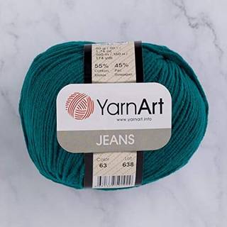 55% Bomuld 45% Akryl Yarnart Jeans Sport garn 1 Skeinball 50 Gr 174 yds (63)