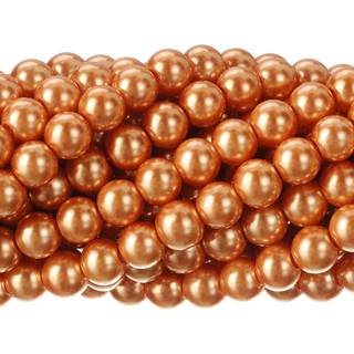 RUBYCA 200 Stk Tjekkisk Tiny Satin Luster Glas Perle Runde Perler Beading Smykker Fremstilling 4mm Orange