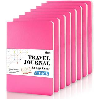 8 Pack Soft Cover Journal Bulk Feela Notebooks College styret for arbejde foret rejsetidsskrift for kvindelige m?nd, der tager notatb?ger skolear