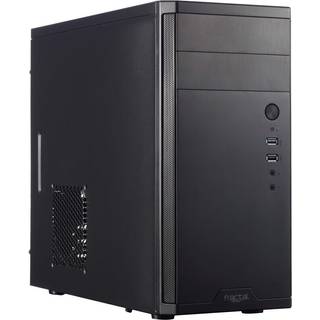 Fractal Design Core 1100 - Mini Tower Computer - Matx - Høj luftstrøm og afkøling - 1x 120 mm stille ventilator inkluderet - børstet aluminium -