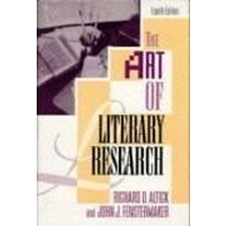 The Art of Literary Research