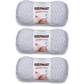 Bernat Softee Baby Grey Marl Yarn - 3 Pack of 141G/5oz - Acrylic - 3 DK (Light) - 362 yards - Strik/hækling