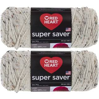 Bulk Buy: Red Heart Super Saver (2-Pack) (Aran Fleck 5 Oz hver Skein)