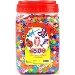 25 lb engros store ponyperler (6x9 mm) Bucket Easy Storage Pony perler Bulk over 4500 ponyperler til smykker, der fremstiller perler til h?ndv?rk