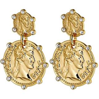 DYRBERG/KERN MONZA ØRERING 440122 (Gold, Crystal, ONESIZE)