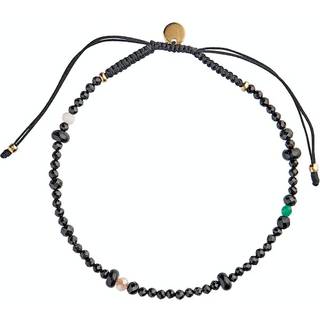 Lissé Bracelet - Black Dream With Black Ribbon - Stine A - Sort One Size