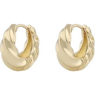 Snö Of Sweden Lydia Big Twist Ring Earring Plain Gold Onesize