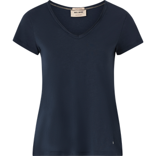 Mos Mosh Mmtulli V-Ss Basic Tee Toppe & T-Shirts 160920 Salute Navy (S)