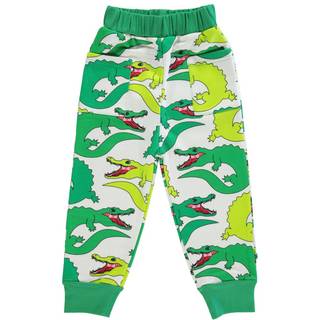 Småfolk Mønstret Sweatshorts Med Krokodiller Cremefarvet 2-3 Y  Creme  2-3 år  Unisex