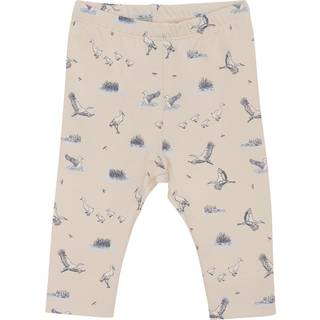 Fixoni GOTS Mønstrete Leggings Tapioca 62 cm  Beige  62 cm  Unisex
