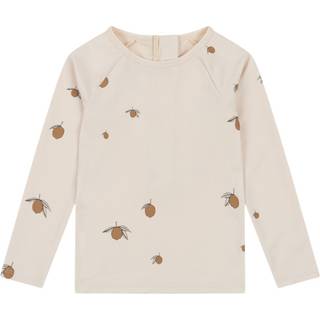 Konges Sløjd Aster UV-trøje Med Citronprint Beige 12 Months  Beige  12 måneder  Unisex