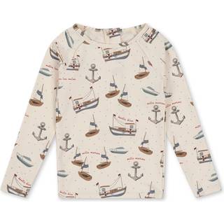 Konges Sløjd Aster Mønstret UV-trøje Sail Away 12 Months  Beige  12 måneder  Unisex