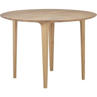 Rundt spisebord Archie i egetræ, Ø 110 cm