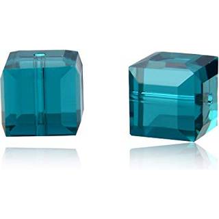 50stcs ADABELE ?strigsk 4mm (0,16 tommer) Lille facetteret terning Crystal Perles Emerald Green kompatibel med Swarovski til smykkefart?jer, der