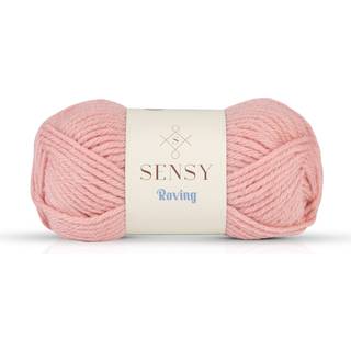 Sensy Roving Garn 3,5 oz 132 yards gauge 5 voluminøs (kvarts pink)