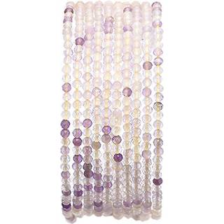 Beadia facetteret naturlig lilla fluorit sten rund løst semi ædelsten perler til smykker, der fremstiller 2-2,5 mm 38 cm