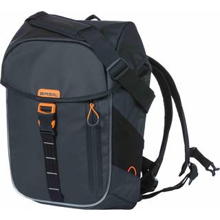 Basil Miles Tarpaulin Cykeltaske 17 liter Led Nordlicht - Sort