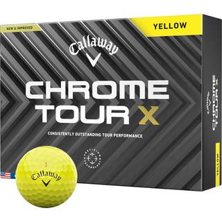 Callaway Chrome Tour X (2024) Golfbolde - Yellow