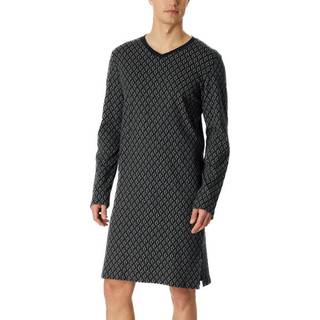 Schiesser Fine Interlock Men Longsleeve Nightdress - Darkblue - 58