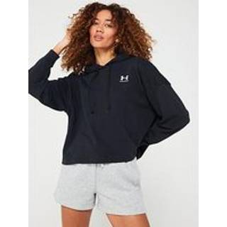 Under Armour Rival Terry Women's Oversized Hoodie Black / White XL