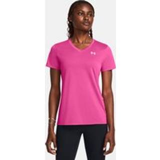 Under Armour Under Armour Bright Pink Tech V Neck T-Shirt