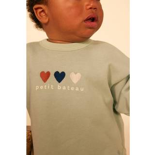 Petit Bateau Baby Sweatshirt Grøn 3 Months  Grøn  3 måneder  mand