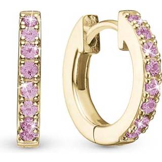 Christina Jewelry Colourful Circles pink forgyldte øreringe