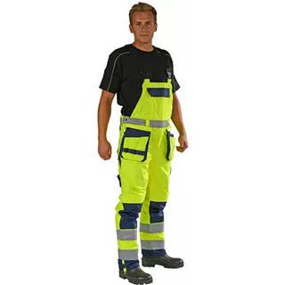 Medusa High-Vis Bib & Brace Fl. Yellow/Navy / M