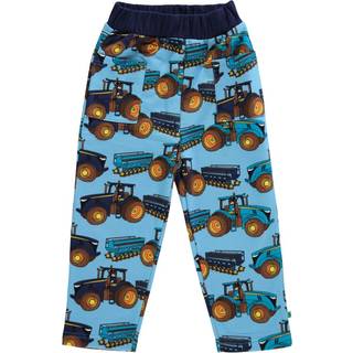 Småfolk Mønstret Sweatshorts Med Traktorer Blue Grotto 5-6 Y  Blå  5-6 år  Unisex