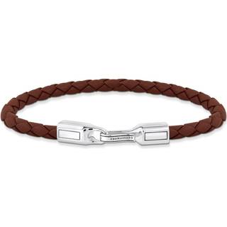 Thomas Sabo A2149-682-2 Unisex Lederarmband Braun Silber