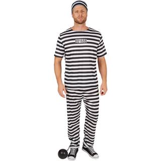 Fængselsindsat kostume mand - XXL