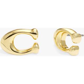 Coach Gold C Starter Stud Earrings - Gold