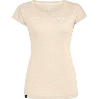 Salewa Women's Puez Melange Dry S/S Tee T-shirt Damer størrelse 44 farve beige