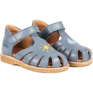 Angulus Blå Fog Vejrbroderi Sandal - Str. 23