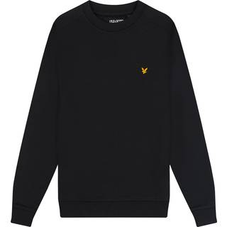 Lyle And Scott Drenge Fly Fleece Rund Hals Sweatshirt Z865 Jet Sort