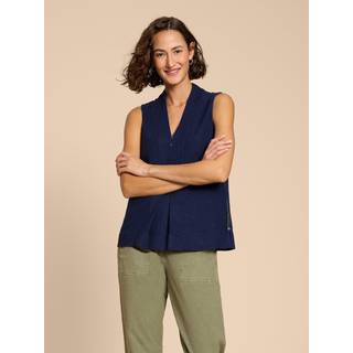 White Stuff White Stuff Blue Celia Jersey Mix Shirt