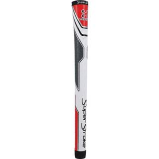 Superstroke Traxion Tour Golf Club Grip White/Red/Gray (mellemstore) | Avanceret overfladetekstur, der forbedrer feedback og tack | Ekstrem greb