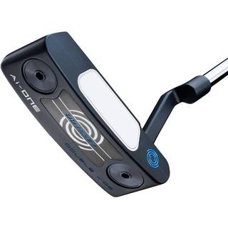Odyssey Ai-One Double Wide CH Plumber Neck Putter - Blå - Højre - Str. 35" - Odyssey Ai-ONE (2023) Midsize Hvid/Blå