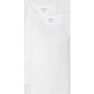 Emporio Armani 2-Pack Pure Cotton Tank Top - White
