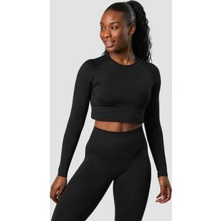 Impact Seamless LS Crop Black