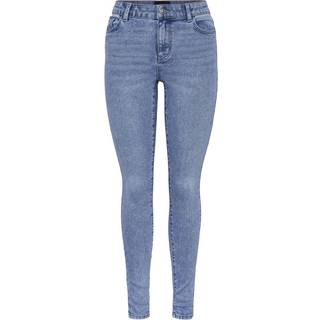 Pieces Pcdana Mid Waist Skinny Jeans Light Blue Denim S/30