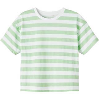 Name It Silt Green Stribet Short Boxy Top