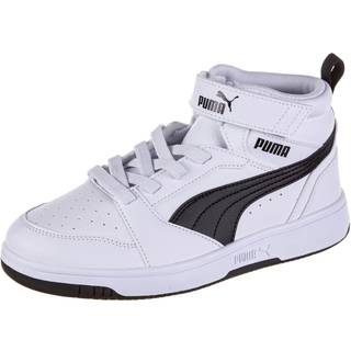 Puma Rebound V6 Mid Sneakers Kids, White, Size 28, Shoes - Black - 28