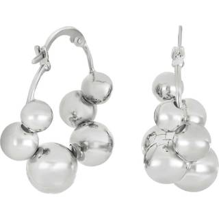 Nordahl Jewellery - HONEY52 1 creoler i sølv m. kugler**