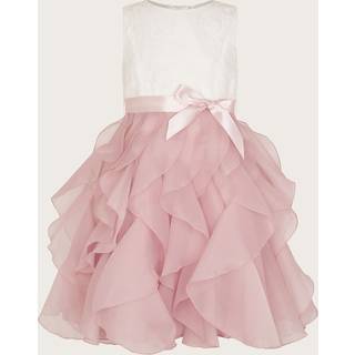 Monsoon Monsoon Pink White Lace Cancan Ruffle Dress