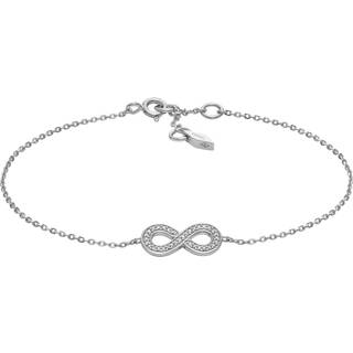 Fossil Infinity Sterling Silver Chain Women's Bracelet JFS00633040