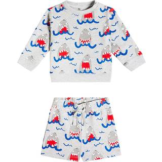 Stella McCartney Kids Baby fleece sweatshirt and shorts set - multicoloured - M 12